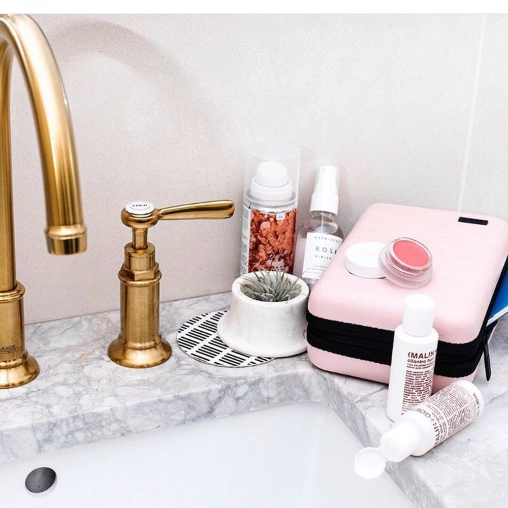 Away mini suitcase in blush pink